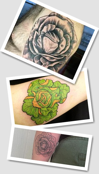 Татуювання капуста для жінок