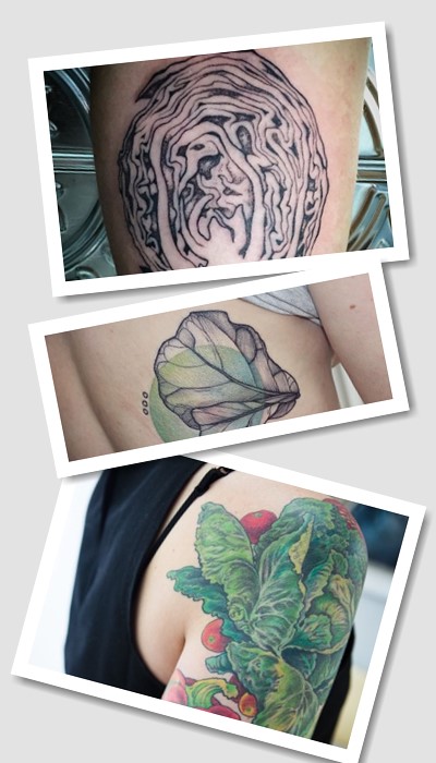 Татуювання із зображенням капусти