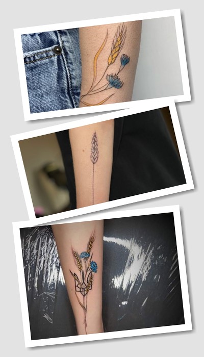 татуювання із зображенням колоса
