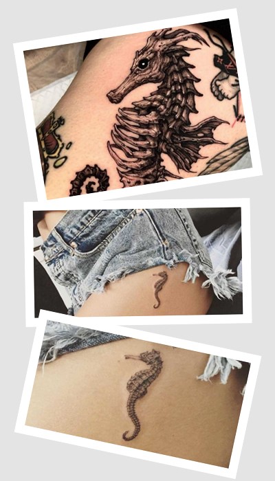 Кто выбирает тату морской конек