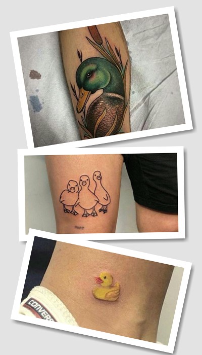 Оригінальне тату качка та його значення