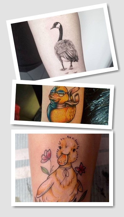 У якому стилі виконують тату качка