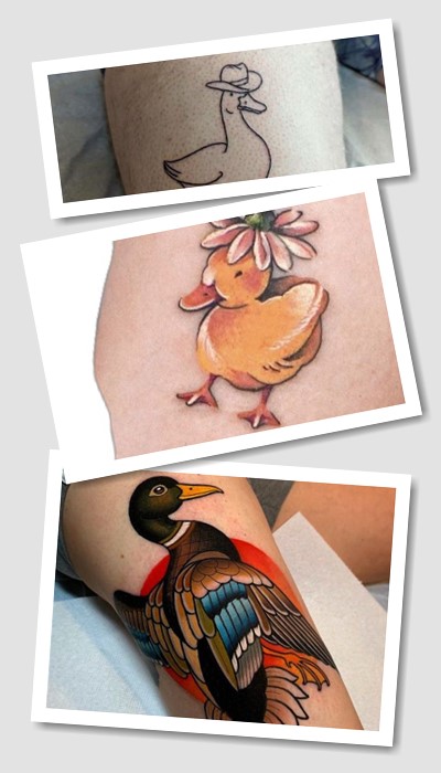 Тату качка варіанти