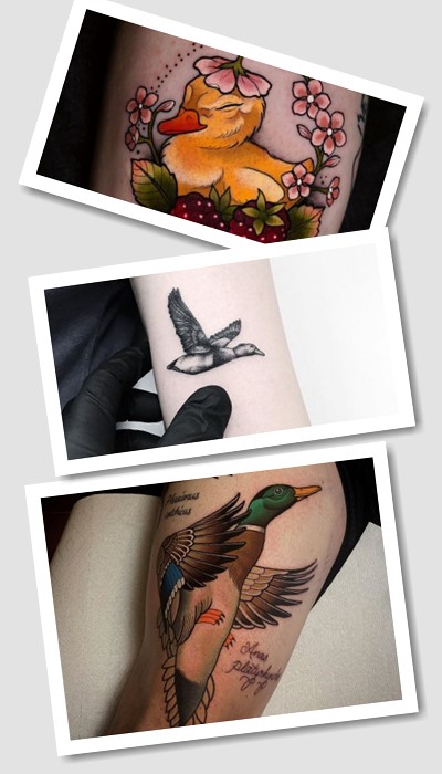 Татуювання із зображенням качки