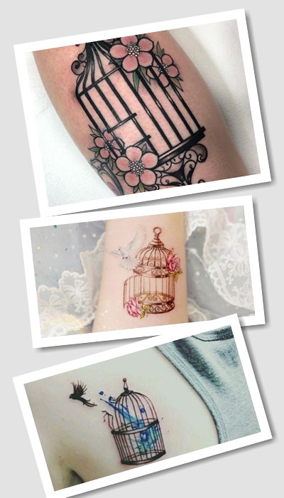 Стилі та місця нанесення Тату клітка 