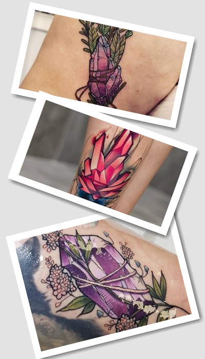 Кольори та стилі тату кристал