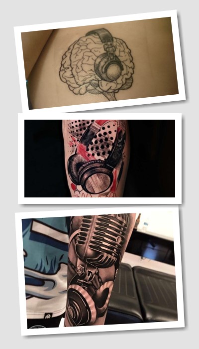 Що означає татуювання з навушниками?