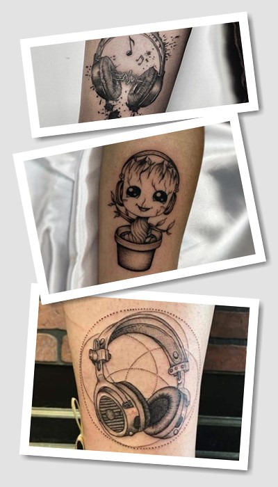 Варіанти татуювань навушники