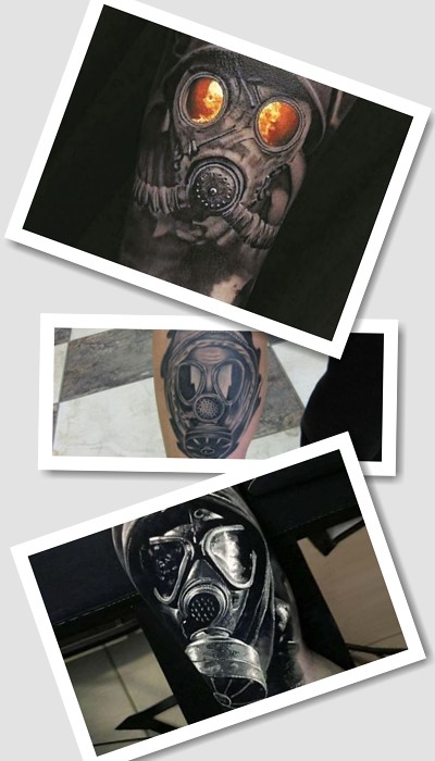 Тату протигаз – небанальна ідея
