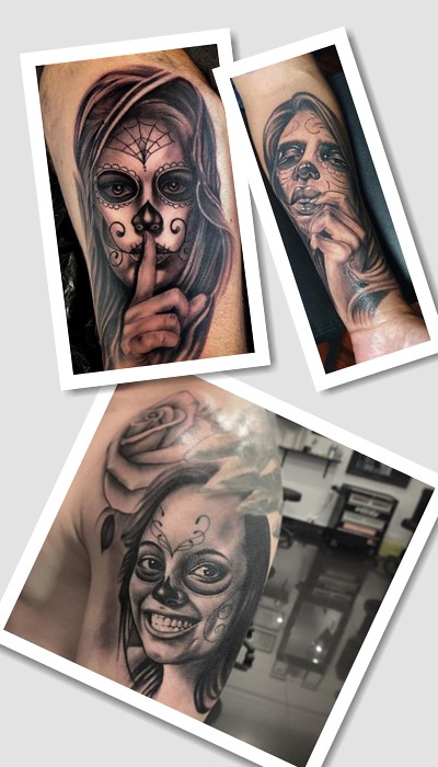 Найкрасивіші татуювання Санта Муерте