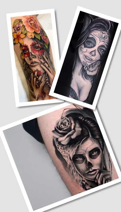 Тату Санта Муерте – естетичне зображення, яке виконує функції оберега