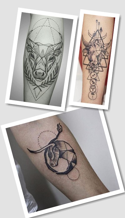 тату знак Зодіаку Тілець