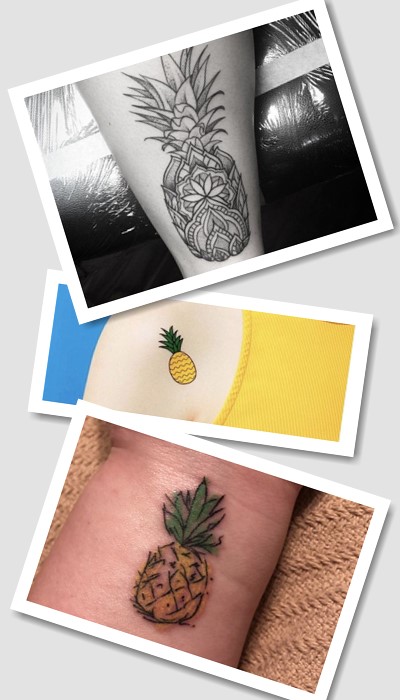 Варіанти татуювання з ананасом
