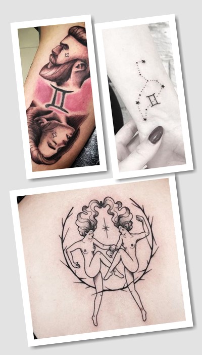 У якому стилі виконують тату знак Зодіаку Близнюки