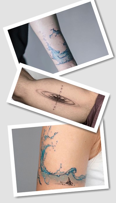Татуювання вода, крапля