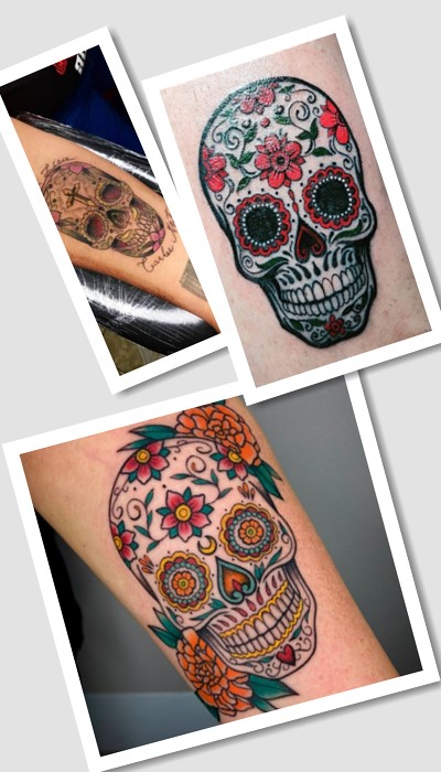 ТОП тату цукровий череп, калавера та значення