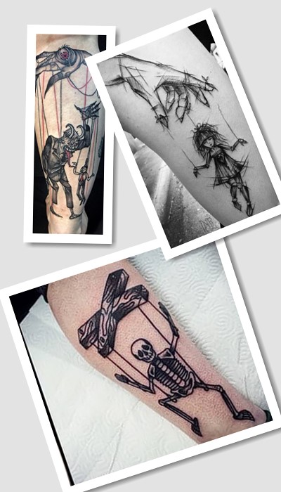 Де розміщують тату маріонетка