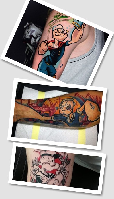 значення Татуювання Моряк Папай