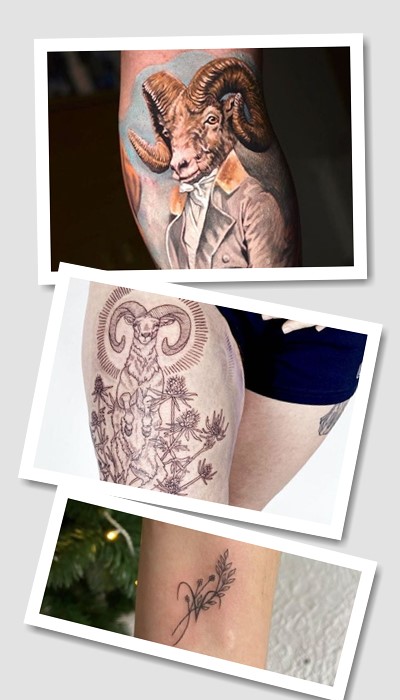 Татуювання знак Зодіаку Овен