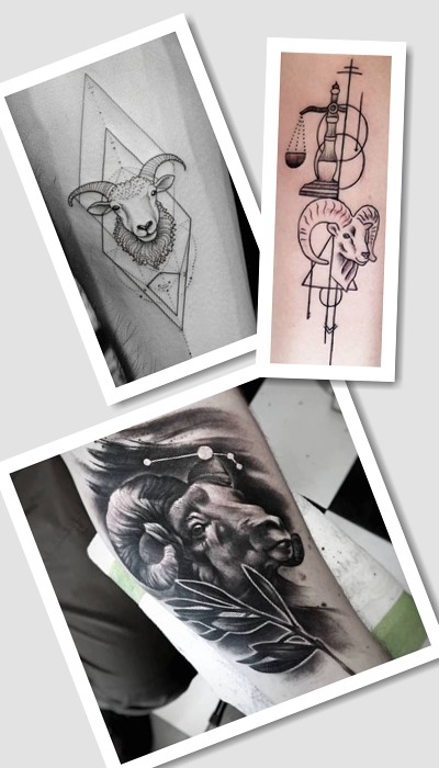  тату символ Зодіаку Овен