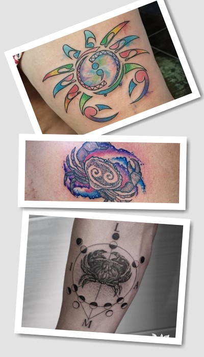 ТОП тату знак Зодіаку Рак