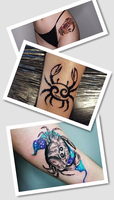 стилі  тату знак Зодіаку Рак