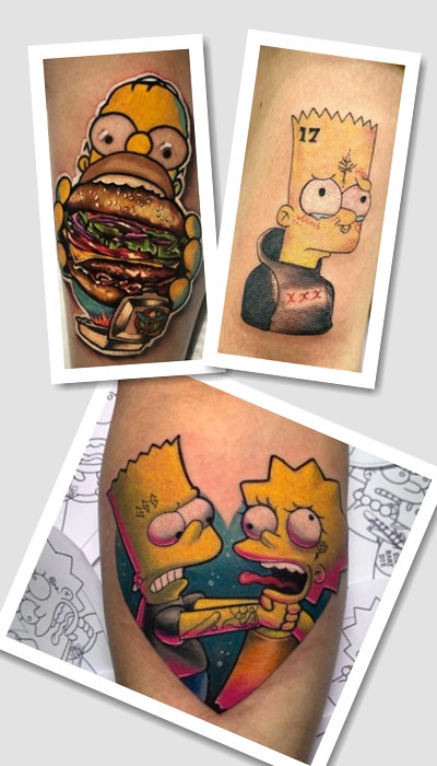 Татуювання Сімпсони та Футурама