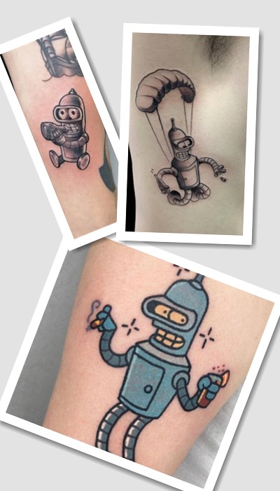 Тату Футурама, тату Сімпсони