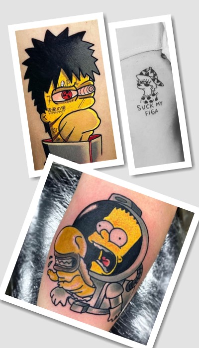 Татуювання з героями «Футурами»