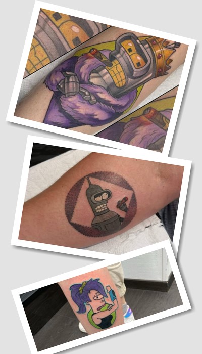 Тату Сімпсони й тату Футурама 
