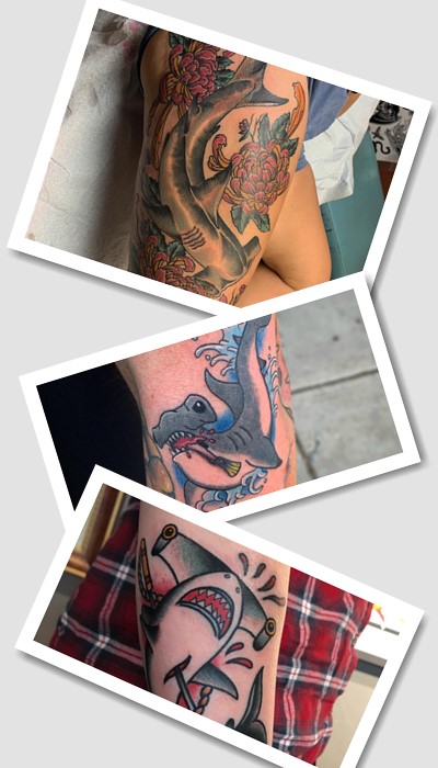 Тату акула молот значення