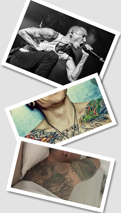 рокерські татуювання Честера Беннінгтона