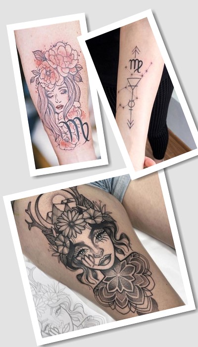 Тату для знаку зодіака Діва