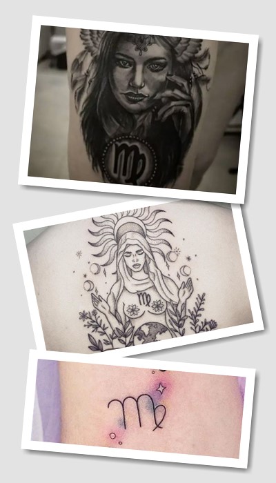 варіанти Тату знак зодіаку Діва 