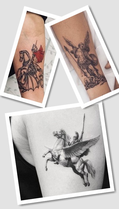 Яким зображають великомученика Георгія тату