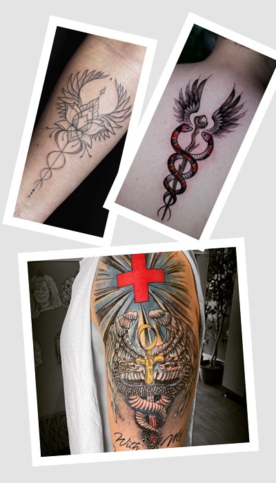 Тату кадуцей