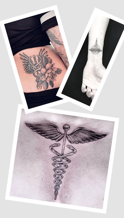 Стилі тату кадуцей