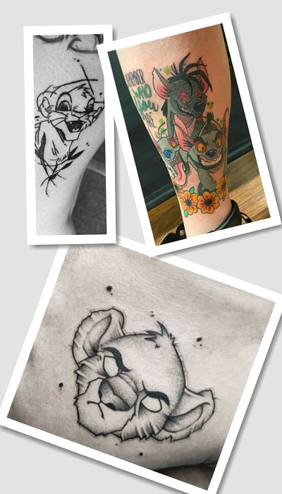 Милі та багатозначні тату за мотивами «Король лев»