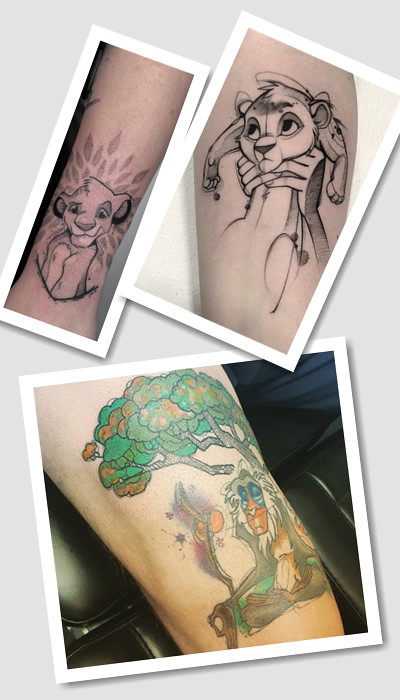 Значення татуювань з різними персонажами король лев