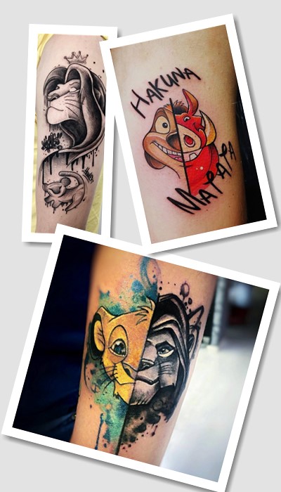 Тату король лев варіанти