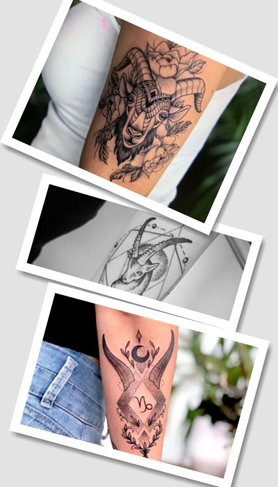 тату для знаку зодіаку Козеріг