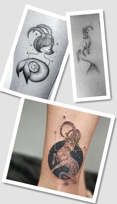 варіанти  тату знак Зодіаку Козеріг