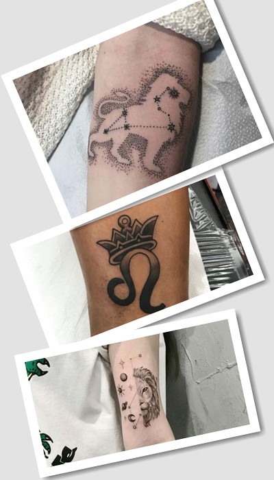 Кольори та стилі Для тату знак Зодіаку Лев