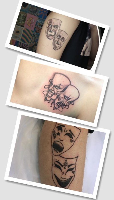 значення тату маски театральні