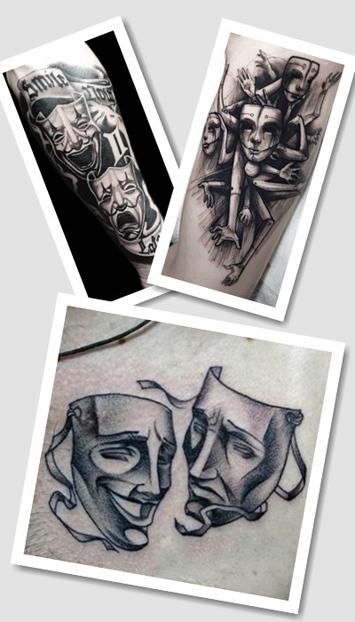 ідеї тату маски театральні