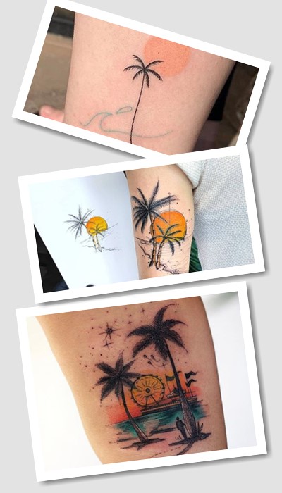 цікаве тату пальма