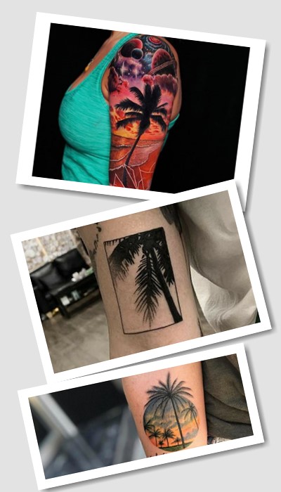 Як зображають тату пальму