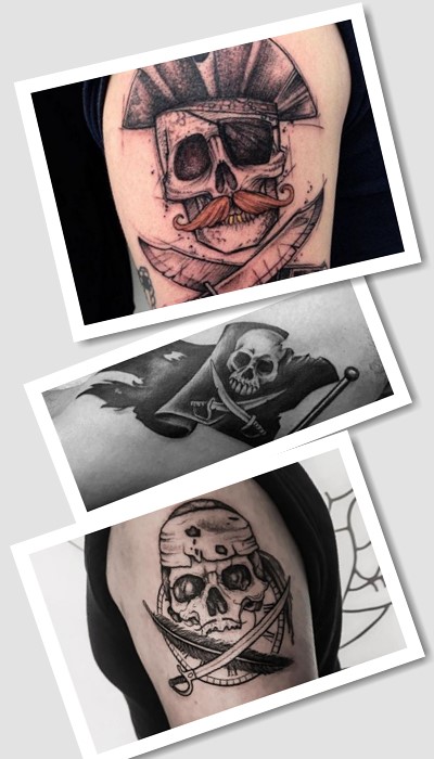 Татуювання піратський прапор
