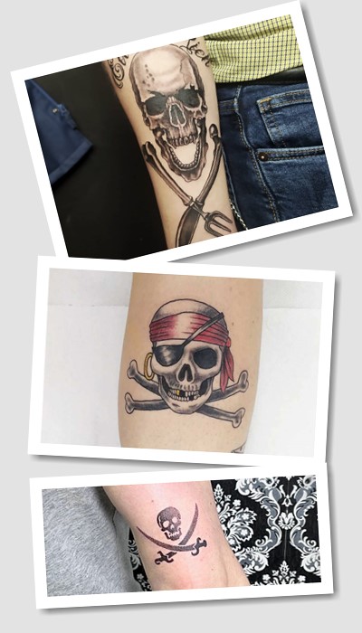 Тату Веселий Роджер – уособлення свободолюбного піратського духу