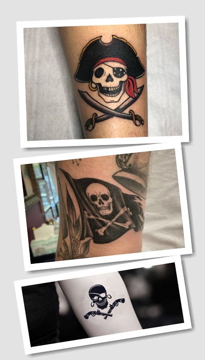 варіанти Тату піратський прапор